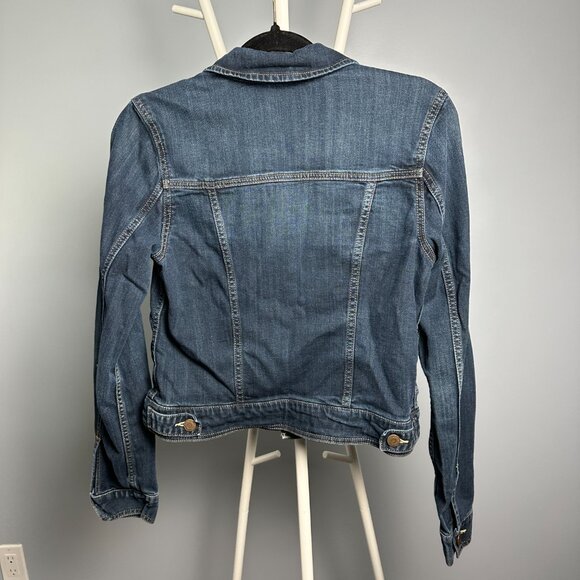 American Eagle cropped denim jean jacket boyfriend fit Medium - Picture 2 of 9